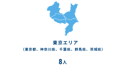 東京エリアの居住分布